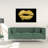 Golden lips - Woman Minimalist Canvas for Home Decor