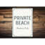 Panneau de plage privé en aluminium-994675320