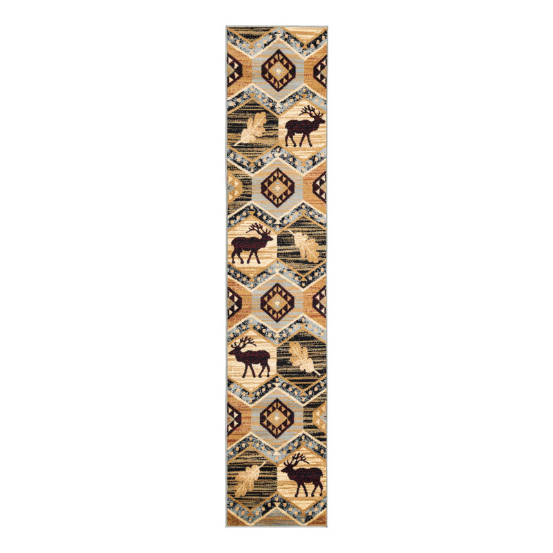 Tapis géométrique Pioneer, Tapis de couloir 2 pi x 10 pi