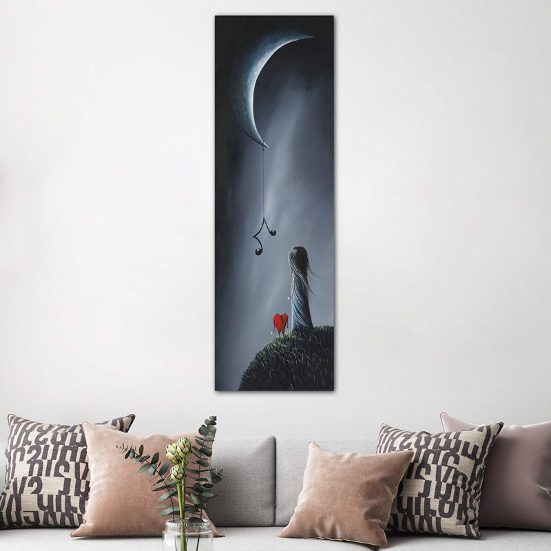 «It's Feel Your Love Song», reproduction d'art panoramique, H 60 po x l 20 po x P 1,5 po, Toile tendue