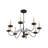 Analycia 8 - Light Steel Dimmable Classic / Traditional Chandelier