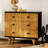 Black Solid Wood Sideboard