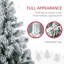 Arbre de Noël artificiel pré-éclairé pour décoration des Fêtes avec branches enneigées, modes d'éclairage multiples, conception à ouverture automatique et assemblage facile-1015574333