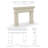 Dallas Cast Stone Fireplace Surround-104651883-104651881