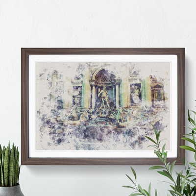 Trevi Fountain in Rome Vol.2 - Picture Frame Graphic Art