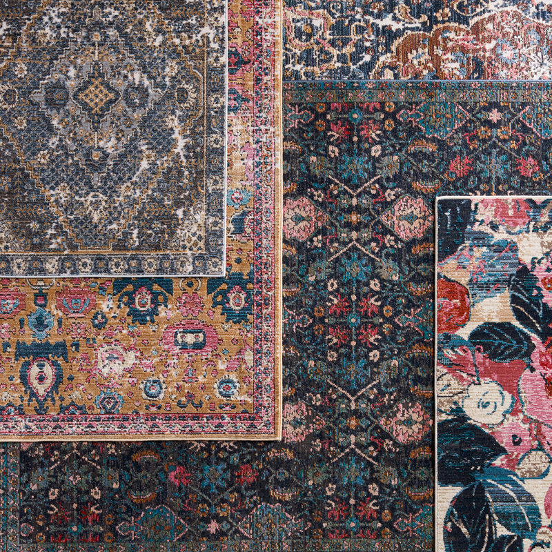 Forand Oriental Indoor / Outdoor Rug, Rectangle 9'6" x 12'7"