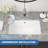 Modern Undermount Ceramic Bathroom Sink With Overflow - Rectangular Design For Vanity