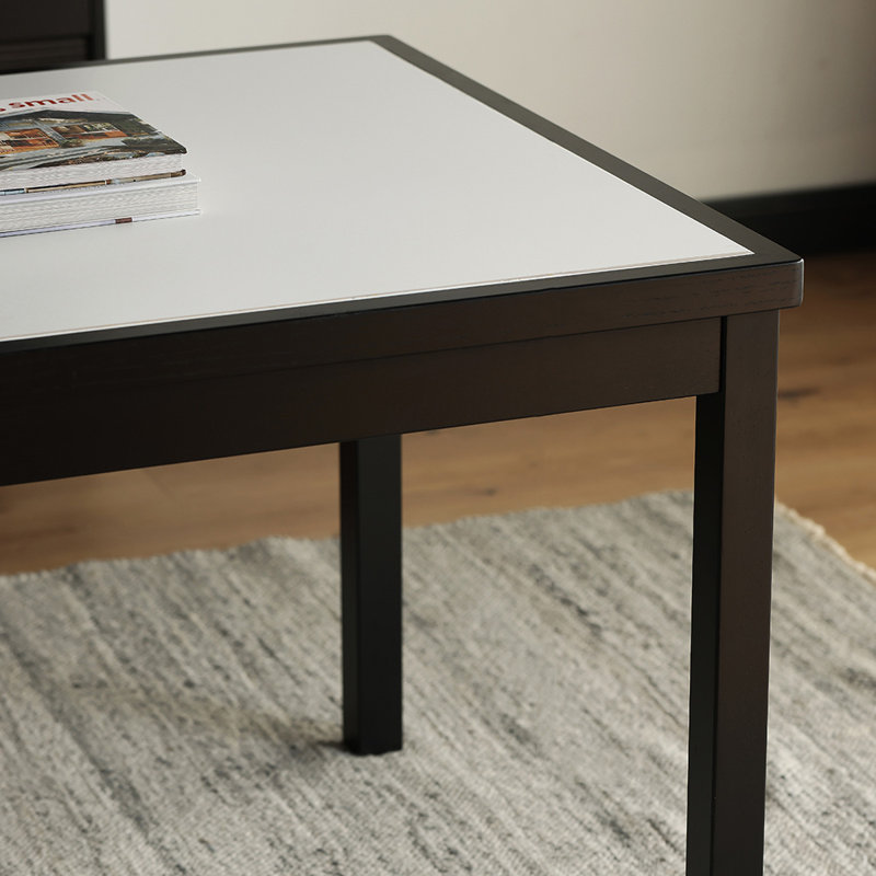 Nyiah Solid Wood Base Dining Table, 29.13"H x 70.86"L x 35.43"W