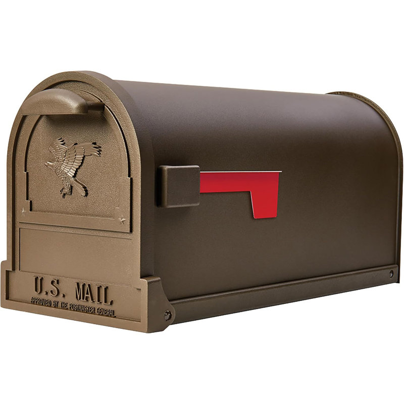 Arlington Post-Mount Mailbox, Bronze