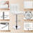 Height Adjustable PU Leather Bar Stool with Backrest and Footrest-1895091800