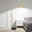 Modern Arc Floor Lamp With Remote Control, Adjustable Height, And Smart LED Bulb - Dimmable Standing Lamp For Living Room Or Bedroom With Marble Base