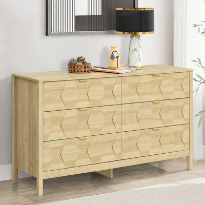 Nordic 6 Drawer Dresser With Interlock Drawer Feature by Dakota Fields