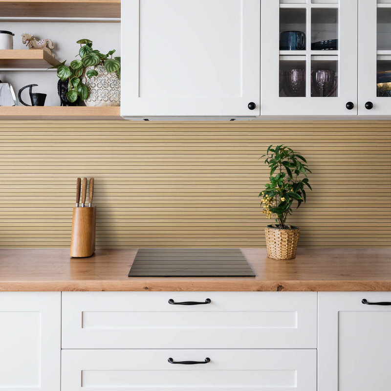 Cayne 50cm x 100cm PVC Wood-Effect Tile in Brown
