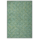 Hand Hooked Wool Geometric Area Rug