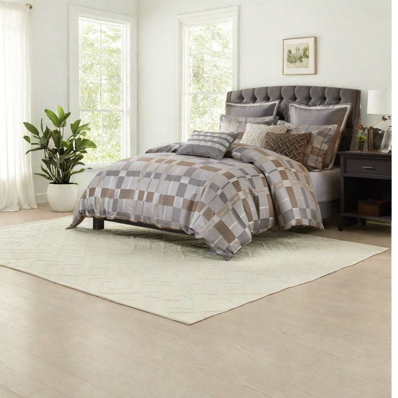 Oversized King Bedding Sets, Polyester Jacquard Modern Home Comfort