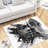 Chic Non Woven Soft Printed Rug Featuring an Intricate Floral and Geometric Design for a Sophisticated Home Decor Touch-126118003