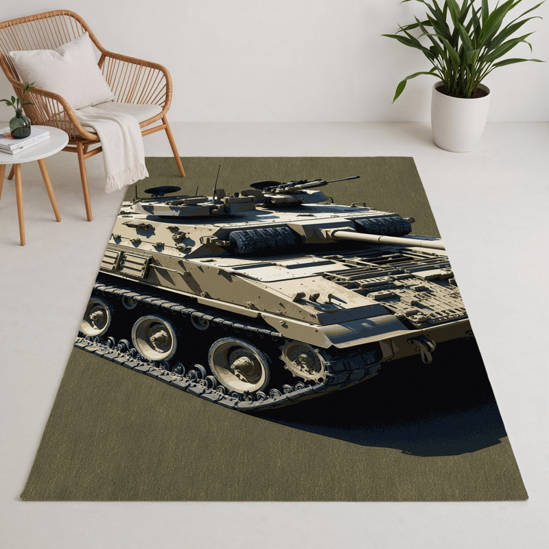 Tapis intérieur et extérieur brun Transport, Rectangulaire 3 pi x 5 pi