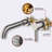 Brushed Nickel Bathroom Faucet, Wall Mounted, Single Handle 2 Holes, Metal, 3.58 Lb Product Weight, 360 Swivel Spout, Modern And Stylish Sink & Bathtub Mount Nickel, Solid Brass, Right Location, 2.76-124831603