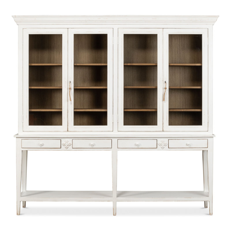 Wilkesville Solid Wood China Cabinet, White