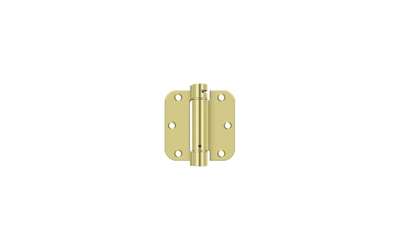 Steel Hinge, Polished Brass
