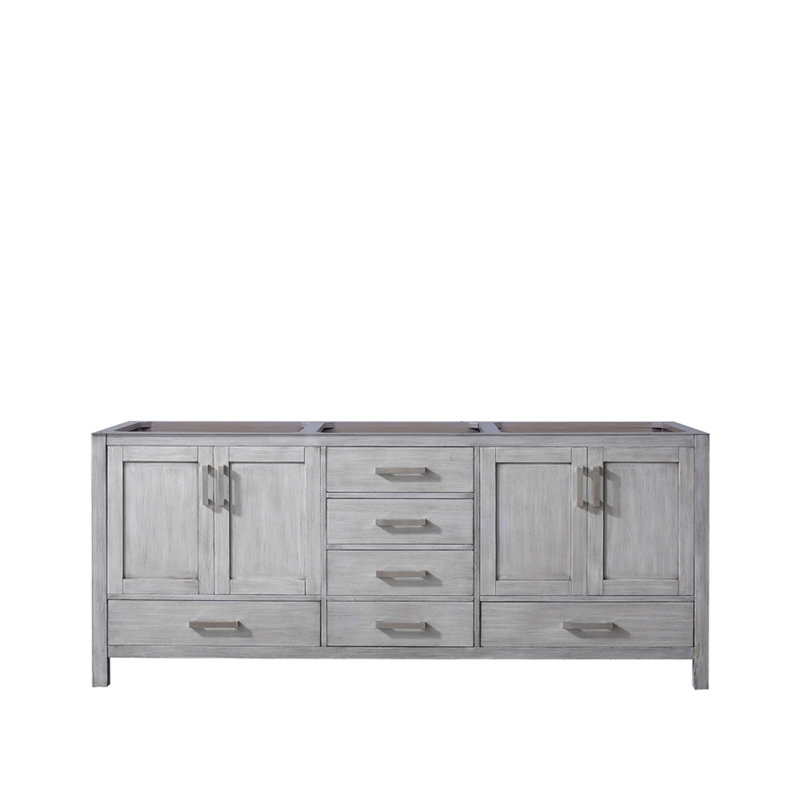 Meuble-lavabo double 80 po X P 22 po D, Gris