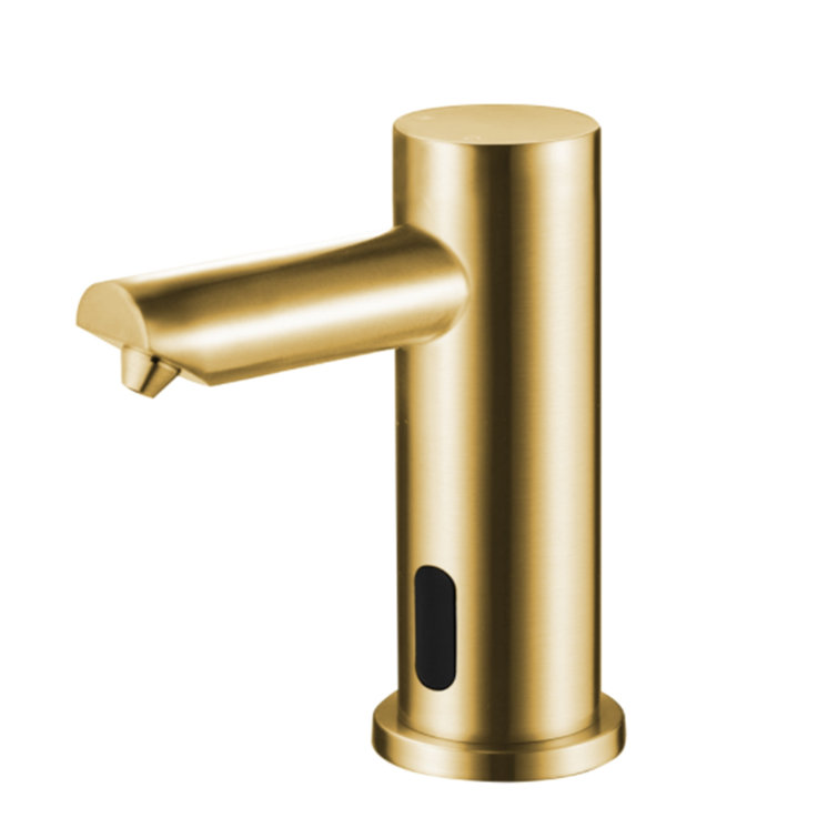 Solo Brushed Gold Commercial Automatic Dual Touchless Sensor Faucet – Elegant, Hygienic, and Efficient