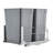 VEVOR Pull-Out Trash Can, 35L Double Bins, Under Mount Kitchen Waste Container with Soft-Close Slide