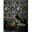 Papier peint floral foncé avec fleurs et roses richement détaillées