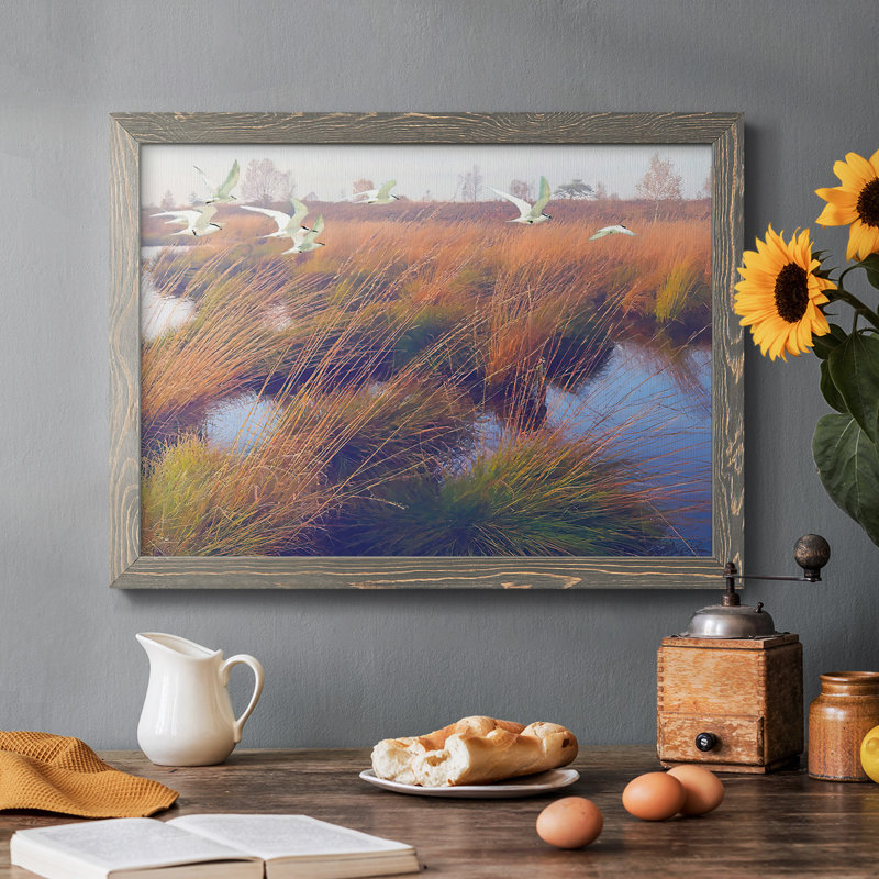 Marshland Hues II - reproduction de photo sur toile, Gris, H 18 po x l 26 po x P 1,5 po
