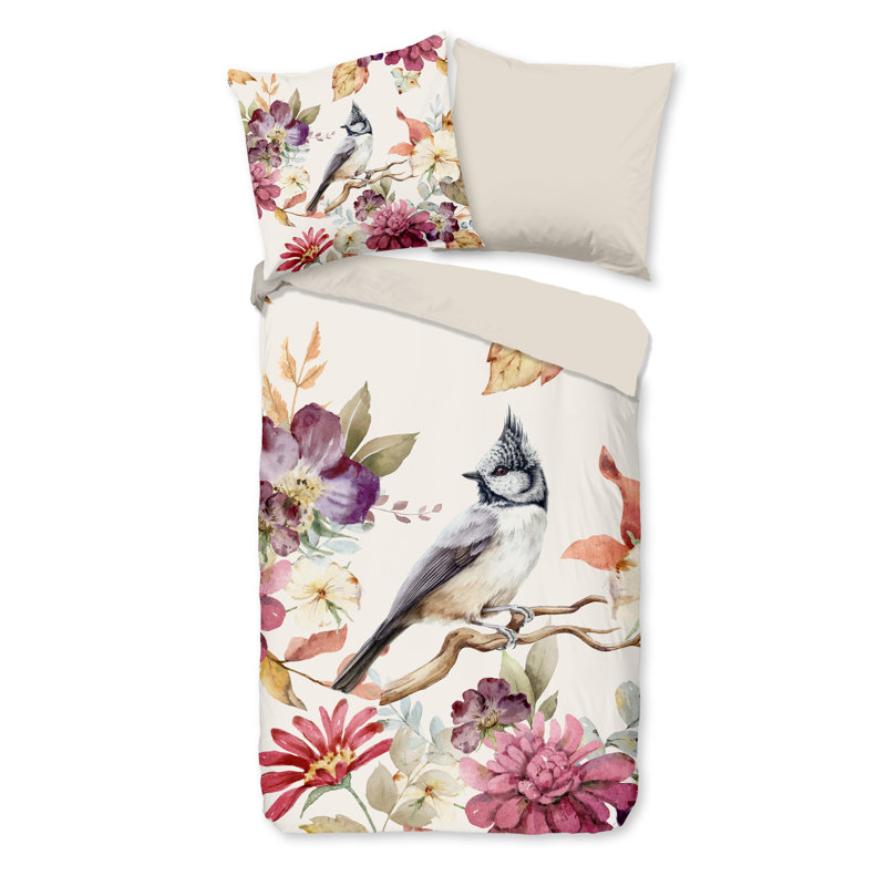 Cotton Abstract Duvet Cover with Pillowcases, Double Duvet Cover + 2 Standard Pillowcases