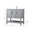 Meuble-lavabo simple 36 po avec plateau en marbre Everett Everett-850827845