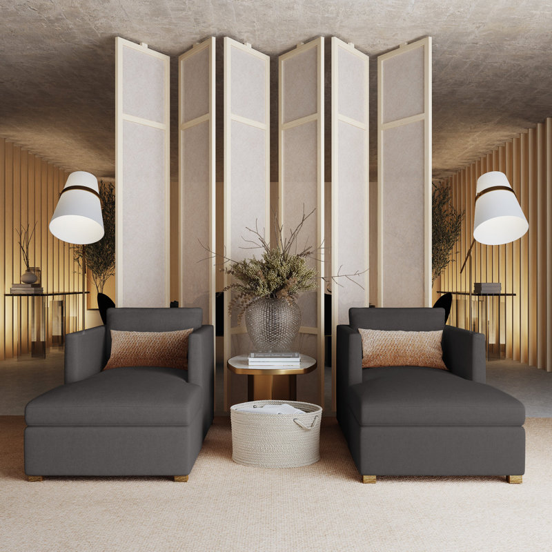 Chaise longue Madison, Ébène, Cuir vieilli cognac