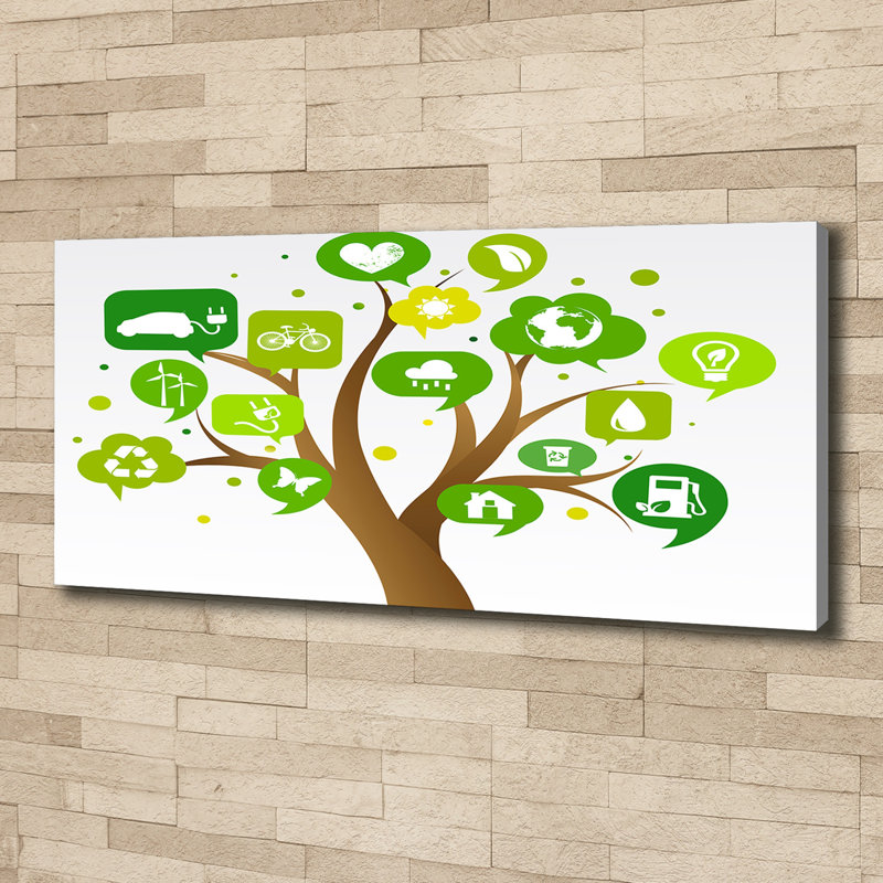 Ecological Tree - Wrapped Canvas Print