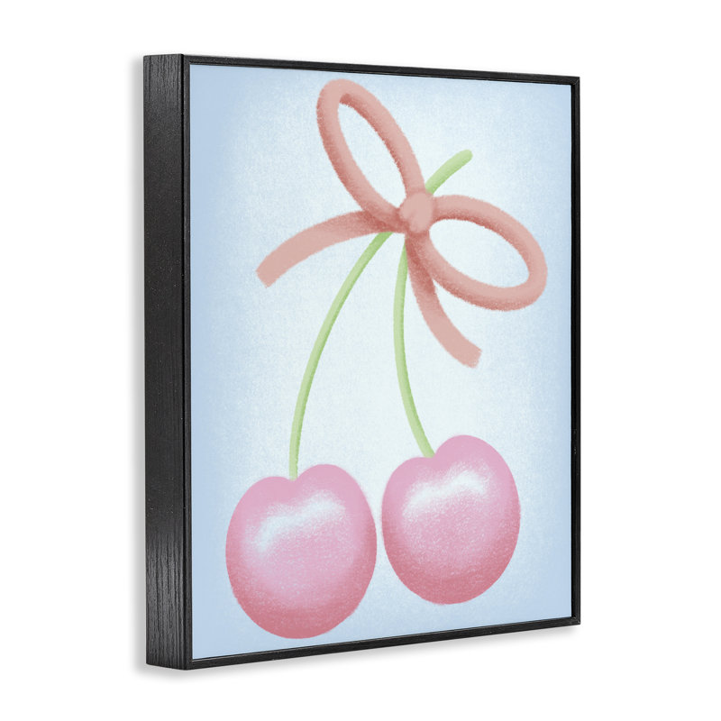 Cerisier et giclée à arc rond, design par Marcus Prime, Giclée encadrée noir minuit, H 30 po x l 24 po