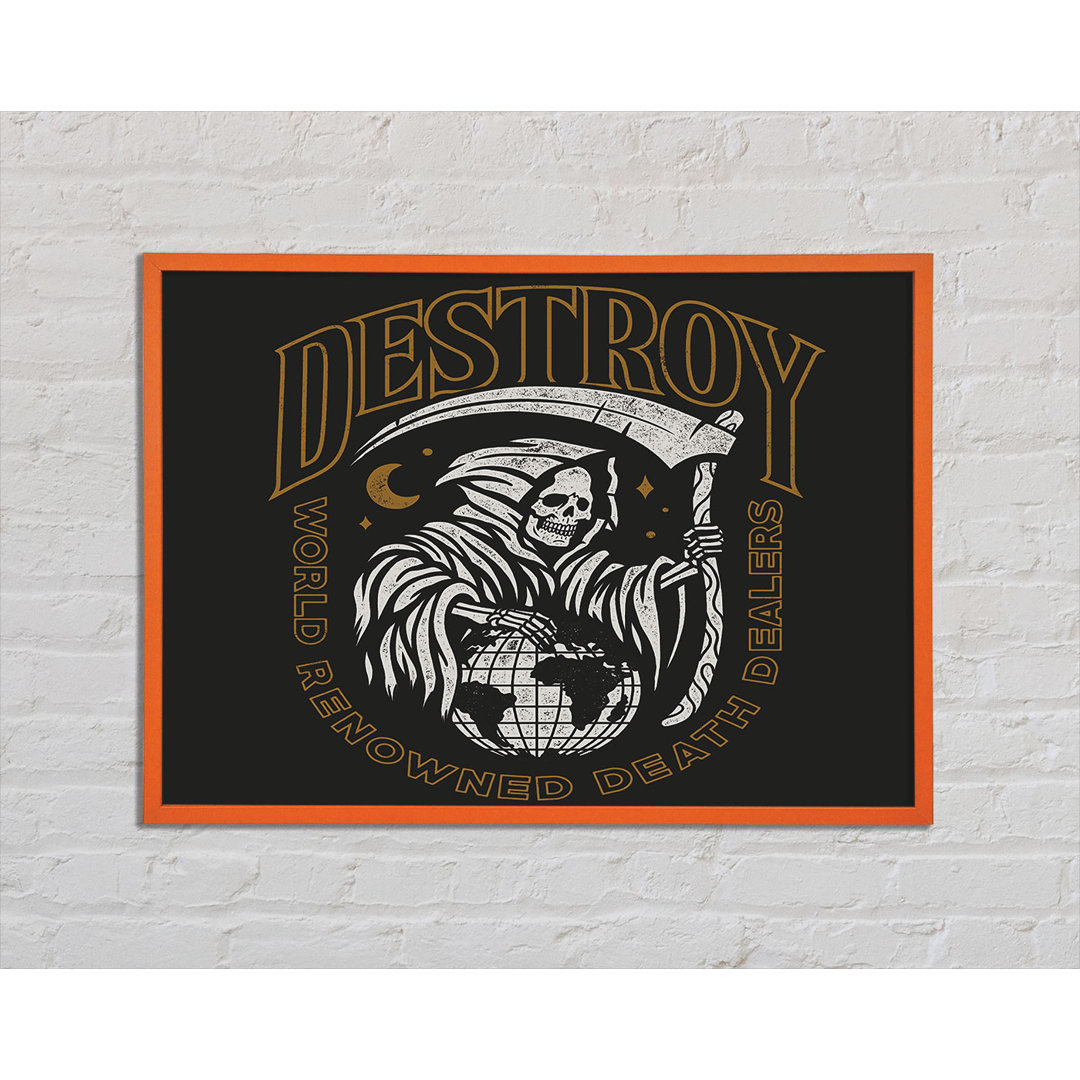 Destroy Tattoo - Einzelner Bilderrahmen Kunstdrucke