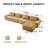 153" L-Shaped Modular Sectional Sofa-875790459
