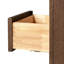 Meuble-lavabo simple en bois massif 42 po avec plateau en marbre Carrara de 1,5 po Thornaby-37279778-40743929