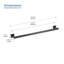 Porte-serviettes mural 26 po Blaze-91933262