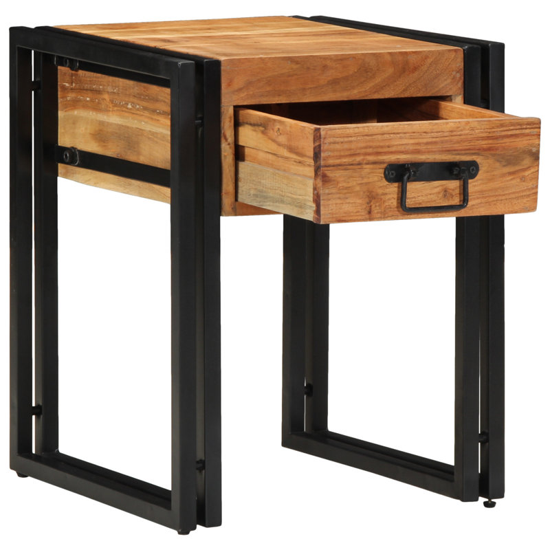 Solid Wood End Table