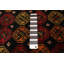 Tapis noir Royal Baluch 3 pi 6 po x 6 pi 3 po
