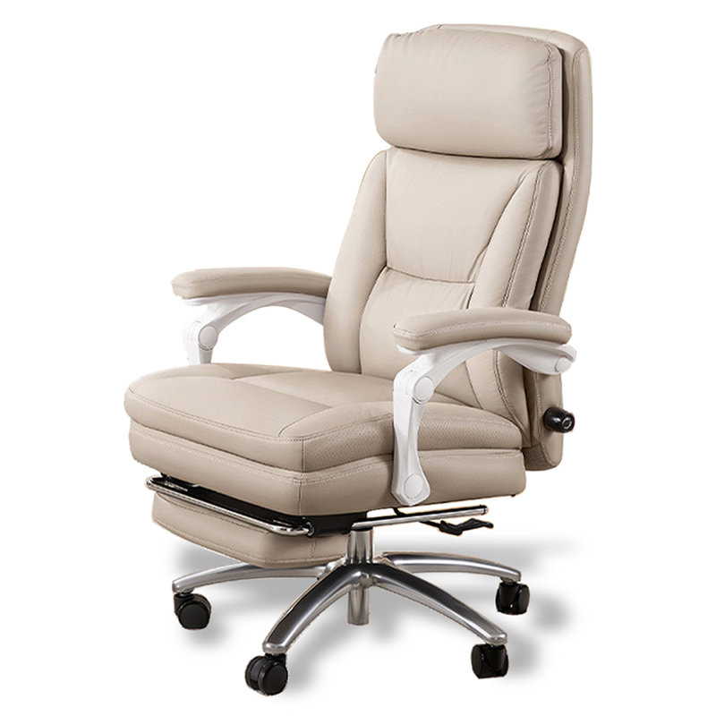Chaise de bureau confortable et réglable avec repose-pieds rétractable