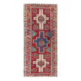 One-of-a-Kind 3'7'' X 8'3'' Area Rug in Red/Blue
