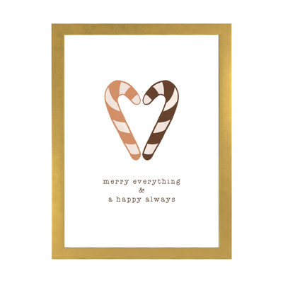 "Merry everything & a Happy always" par Orara studio-impression d’art textuel