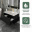 Meuble-lavabo de 30 pouces (lavabo en céramique non inclus) noir-123770982