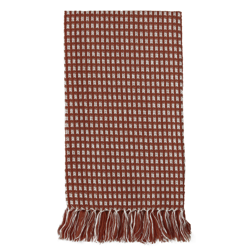 Stevens Cotton Gingham Square Napkin, Red