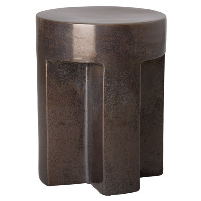 Tx 21"H Handcrafted Ceramic Garden Stool