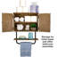 Armoire de salle de bain murale Barndoor avec barre à serviettes, rangement mural pour salle de bain, conception compacte de 17 po x 21 po-576877444