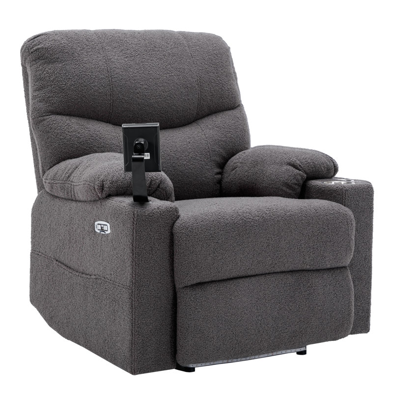 Mayzi 86cm Wide Velvet Lift Assist, Grey