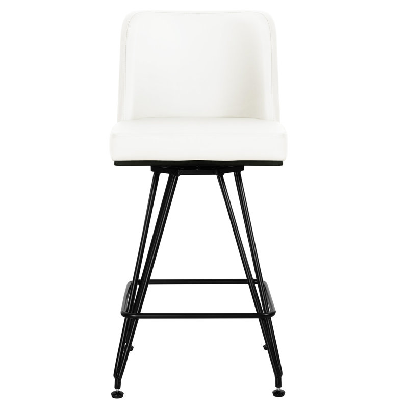 Tabouret de comptoir Meliton 26, Blanc, 1