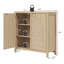 Boho - Buffet en rotin avec tablettes réglables-362371662